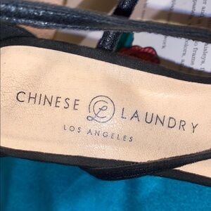 Chinese Laundry Black Strappy Heels